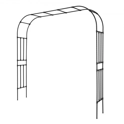VEVOR Sodo arka, juoda, cinkuotas plienas ir plastikas, 240 x 250 x 40 cm