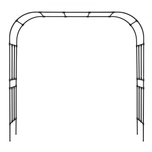 VEVOR Sodo arka, juoda, cinkuotas plienas ir plastikas, 240 x 250 x 40 cm