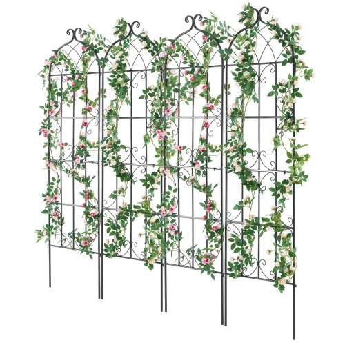 Koduva Sodo grotelės vijokliniams augalams VEVOR, metalinės, juodos, 51 x 180 cm, 4 vnt.
