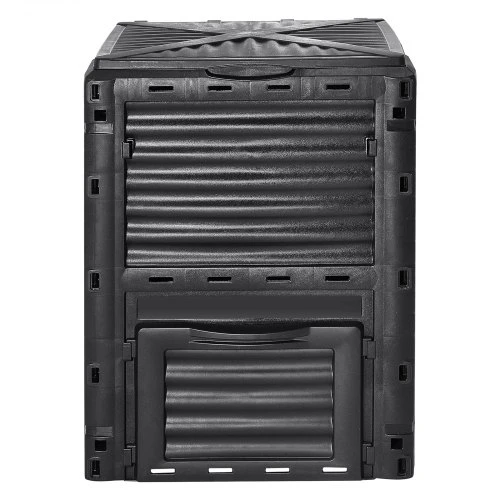 Koduva Sodo komposto dėžė VEVOR, 300 l, juoda, PP, 61 x 61 x 83 cm