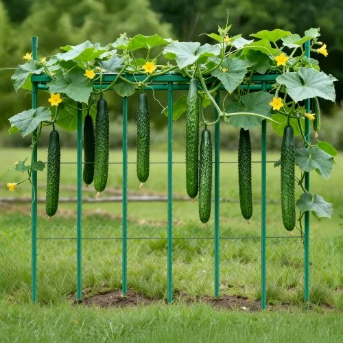 Koduva Sodo kuoliukai VEVOR pomidorams, 50 vnt., 145,5 cm, plastiku dengtas metalas