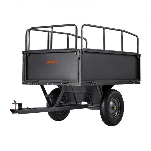 VEVOR Sodo priekaba BTC002E, plieninė, 481 l, iki 272 kg, 169 x 76 x 78 cm