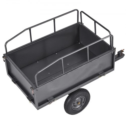 VEVOR Sodo priekaba BTC002E, plieninė, 481 l, iki 272 kg, 169 x 76 x 78 cm