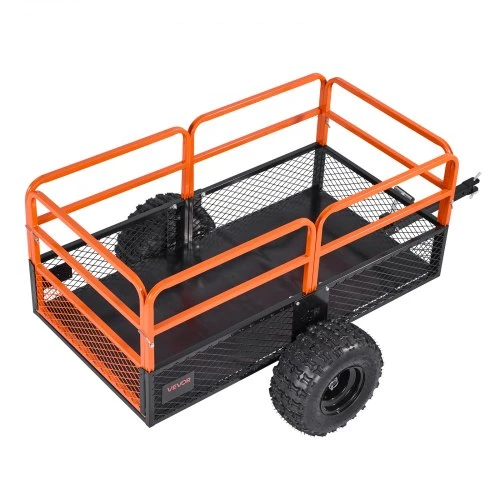 VEVOR Sodo priekaba TC4288, plieninė, 793 l, iki 800 kg, 221 x 81 x 94 cm