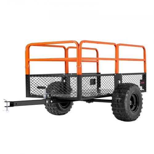 VEVOR Sodo priekaba TC4288, plieninė, 793 l, iki 800 kg, 221 x 81 x 94 cm