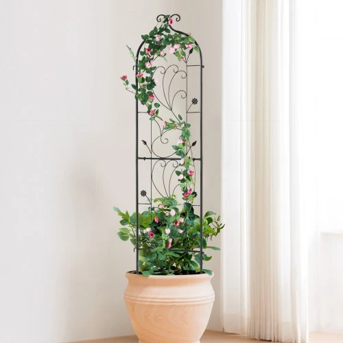 Koduva Sodo treliažas vijokliniams augalams VEVOR, metalinis, juodas, 38 x 152 cm