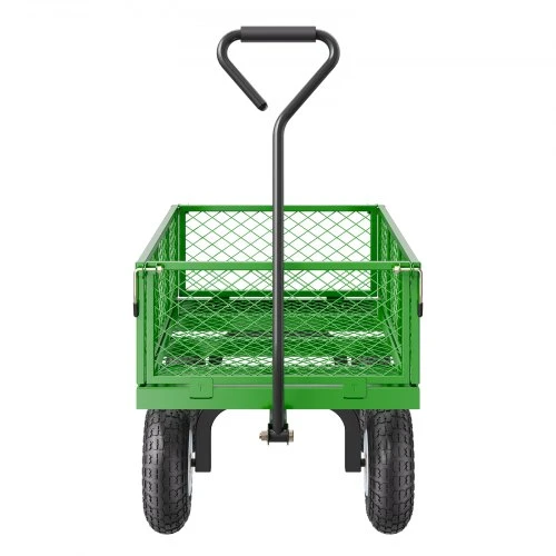 VEVOR Sodo vežimėlis V900G su nuimamais tinkliniais bortais, juodas / žalias, iki 408 kg, 184 x 56 x 54 cm