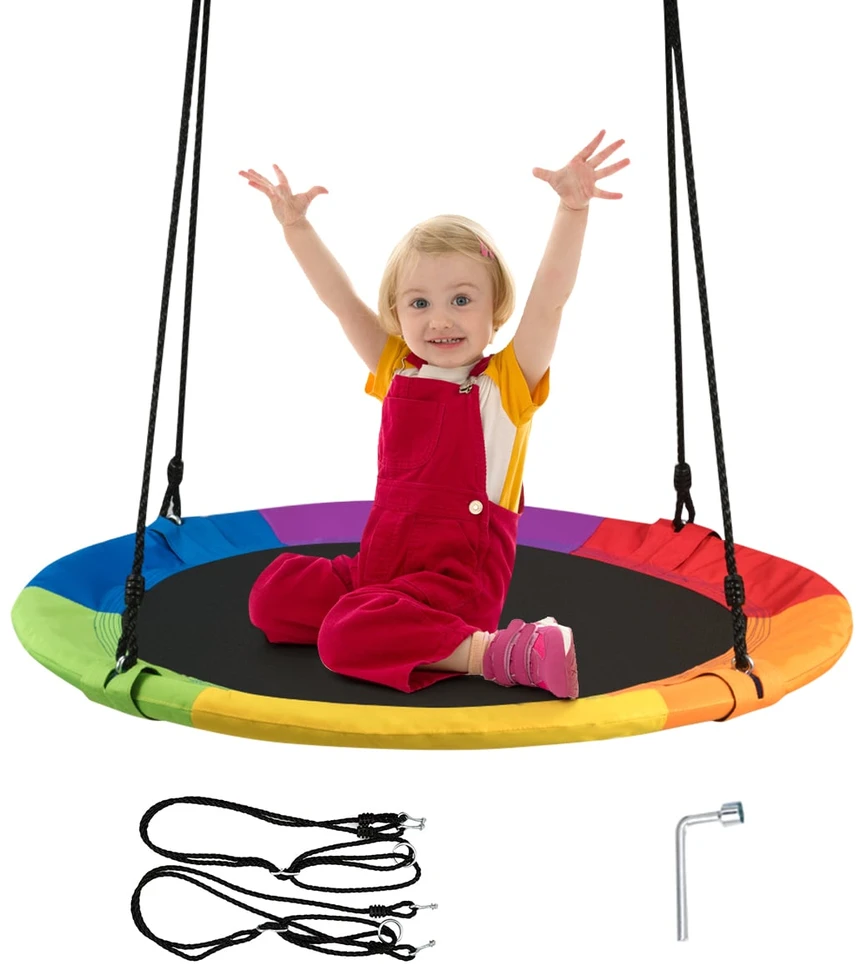 Promotion Spalvingas lizdo sūpynės 100 cm iki 150 kg