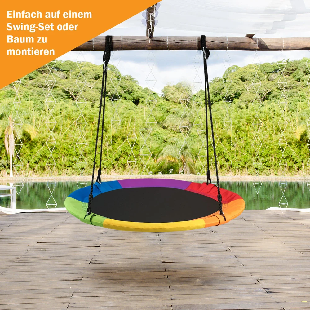 Promotion Spalvingas lizdo sūpynės 100 cm iki 150 kg