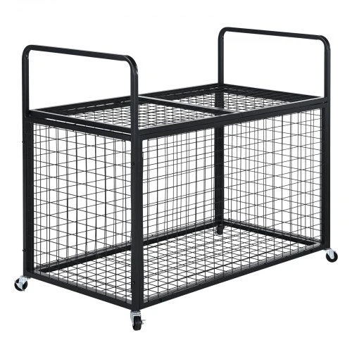 VEVOR Sporto kamuolių laikymo vežimėlis RF-RY-026, rakinamas, plieno, 115 x 68 x 14 cm