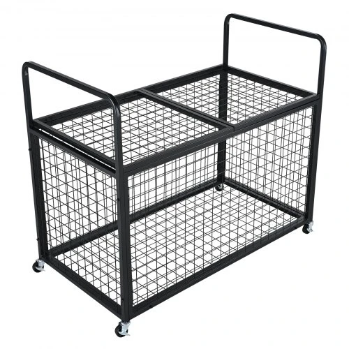 VEVOR Sporto kamuolių laikymo vežimėlis RF-RY-026, rakinamas, plieno, 115 x 68 x 14 cm