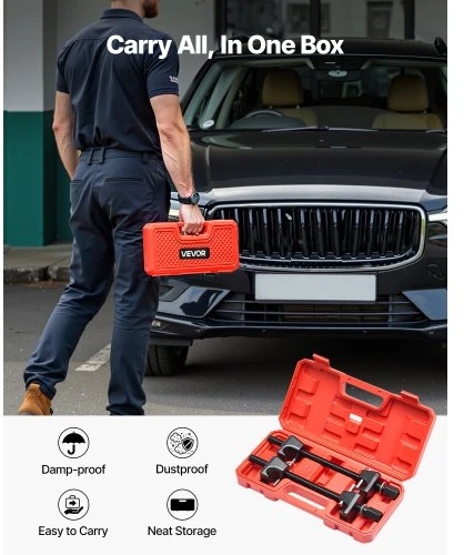 VEVOR Spyruoklių suspaudėjas XC9113, 2 vnt., juodas, 27 cm