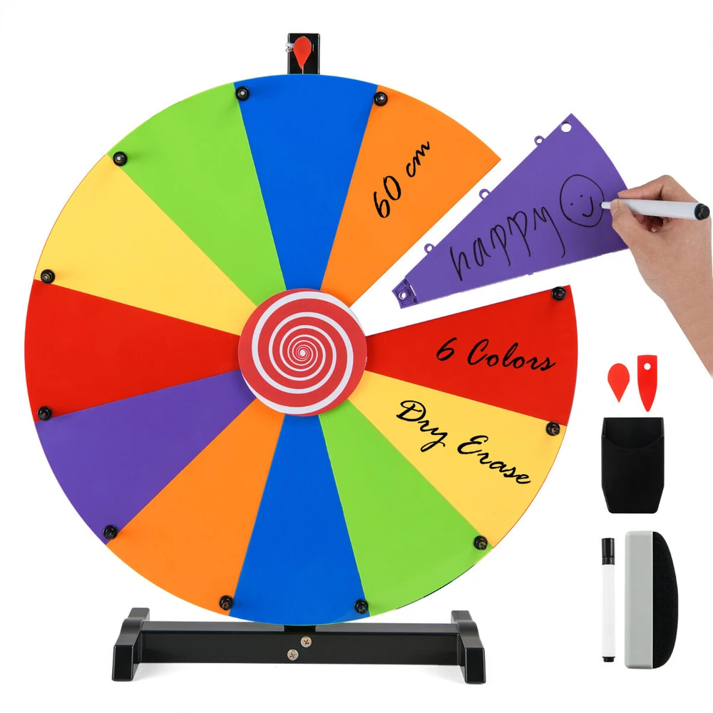 Promotion Stalinis laimės ratas su stovu, 60 cm, įvairiaspalvis
