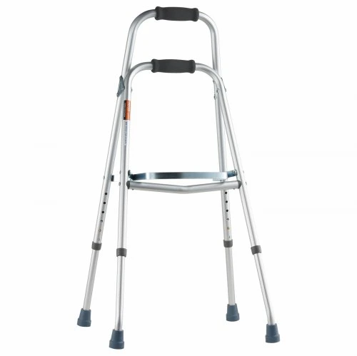 VEVOR Standartinė vaikštynė, sulankstoma, reguliuojamo aukščio 77-89 cm, aliuminis