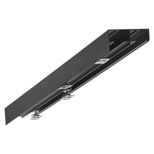 VEVOR Stumdomų durų apkaustų rinkinys XC40B-5FT, dvigubas bėgelis, aliuminio lydinys, 152,4 cm, 2 durims