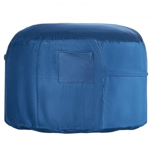 Sofa VEVOR Suaugusiųjų sėdmaišis, apvalus, mėlynas, 117 x 117 x 64 cm