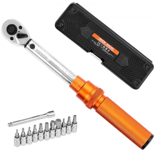 VEVOR Sukimo momento rakto rinkinys, 6 mm pavara, 2,3-22,6 N·m, oranžinis