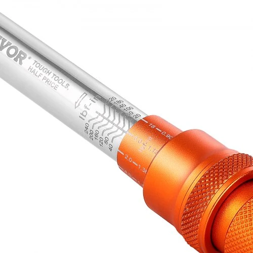 Koduva Sukimo momento raktų rinkinys VEVOR, 6,35 mm pavara, 2,3-27,1 Nm, oranžinis