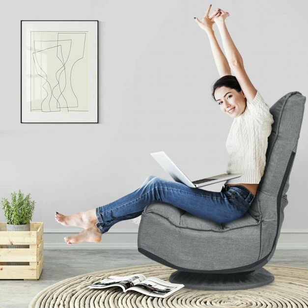 Promotion Sukiojamas pilka sofa-lova
