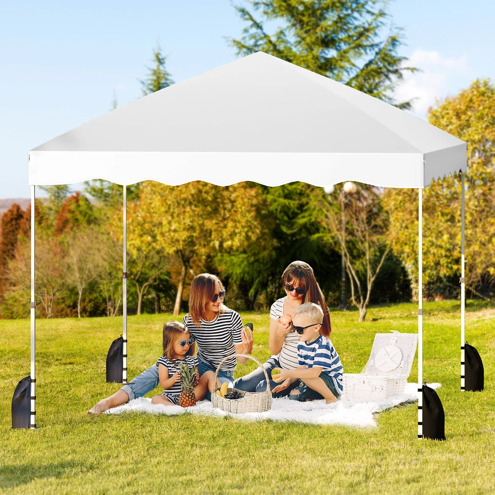 Promotion Sulankstoma 10x10 pėdų palapinė su ratukais - Balta