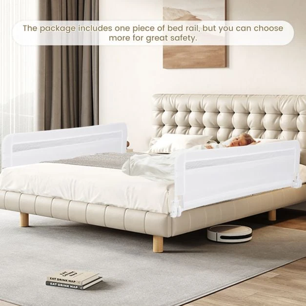 Promotion Sulankstoma kūdikio lovelės apsauga 120 cm balta