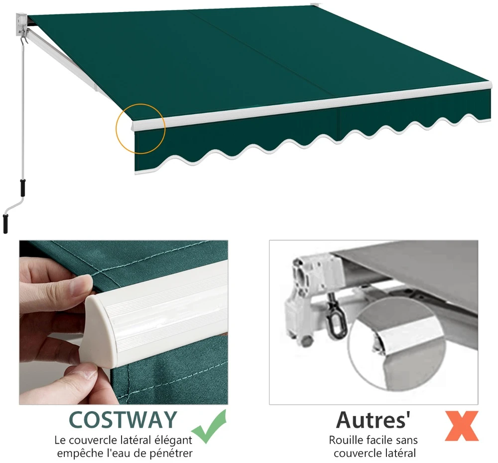 Promotion Sulankstoma markizė 300x250 cm žalia