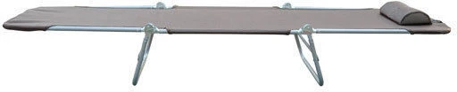 Aosom Sulankstoma saulės gultas, ruda, 182 x 56 x 28 cm, iki 120 kg