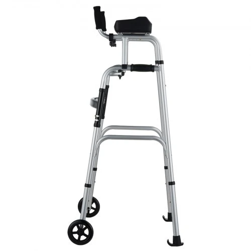 VEVOR Sulankstoma vaikštynė su nuimamais porankiais, aliuminis, reguliuojamas aukštis 101-116 cm, iki 204 kg