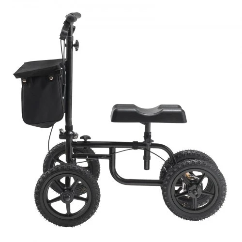 VEVOR Sulankstomas kelio paspirtukas HFK-9225G-12, juodas, anglinis plienas, iki 160 kg