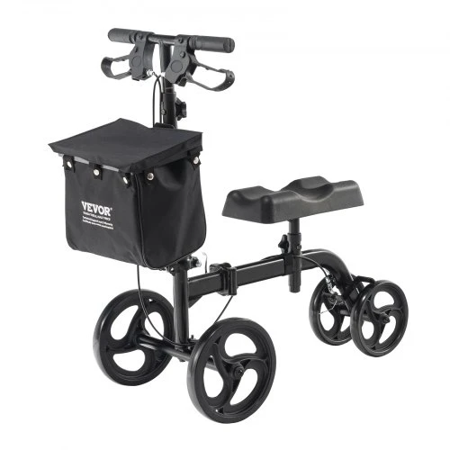 VEVOR Sulankstomas kelio paspirtukas HFK-9270, anglinis plienas, juodas, 91 x 43 x 104 cm
