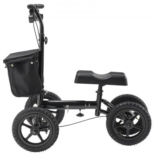 VEVOR Sulankstomas kelio paspirtukas HFK-9277KD, aliuminio lydinys, juodas, iki 160 kg