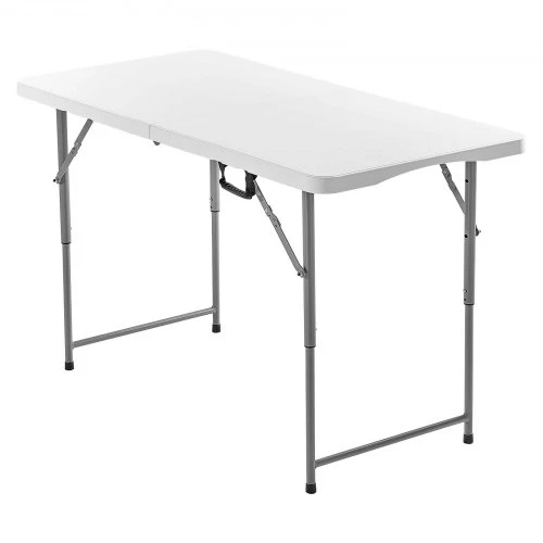 Koduva Sulankstomas kempingo stalas VEVOR, baltas, HDPE ir anglinis plienas, 122 x 60 cm