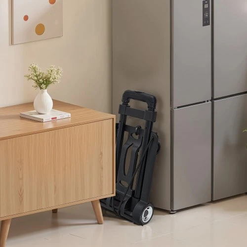 Koduva Sulankstomas rankinis vežimėlis VEVOR PZS30, 49,9kg, juodas, 32 x 24 x 97 cm