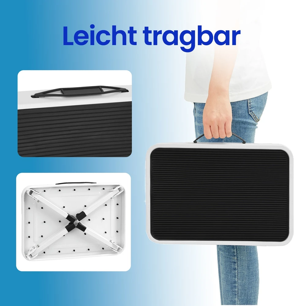 Songmics Sulankstomas vienpakopis laiptelis iš plieno, baltas, iki 150 kg, 32 x 44 x 17,5 cm