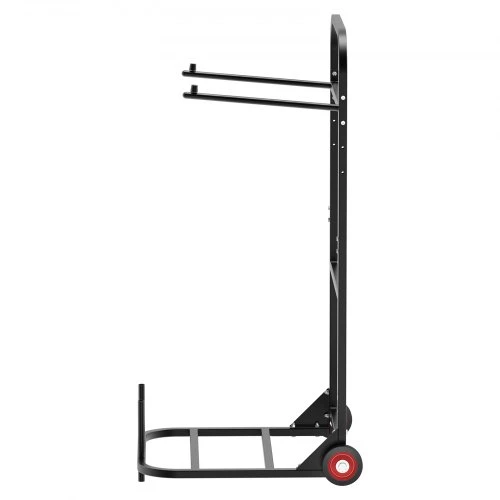 Koduva Sulankstomų kėdžių stovas VEVOR VV46, 10 kėdžių, iki 45 kg, metalas, matinė juoda, 110 x 57 x 58 cm
