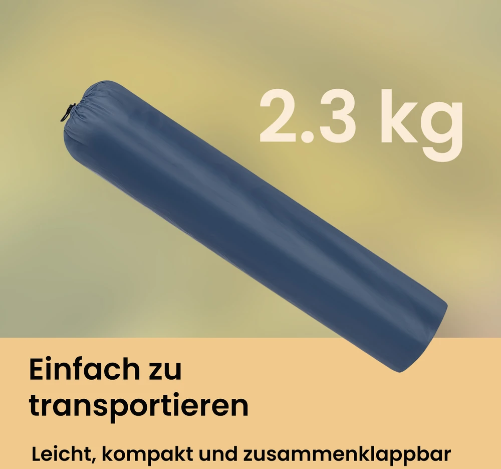 Koduva Sulankstomų stovyklavimo kėdžių rinkinys, 2 vnt., su porankiais, tamsiai mėlynas, 84 x 52 x 81 cm