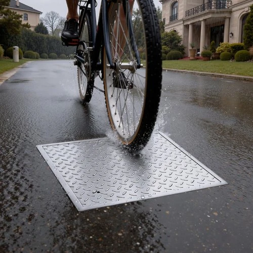 Koduva Šulinio dangtis su rėmu VEVOR, anglinis plienas, 60 x 60 cm