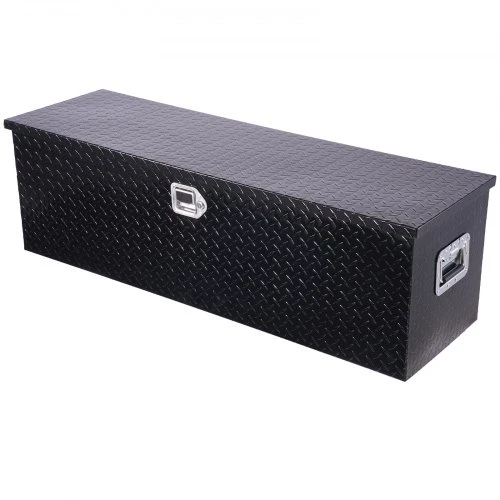 Koduva Sunkvežimio kėbulo įrankių dėžė VEVOR SS49-X-B, aliuminis, juoda, 125 x 38 x 38 cm