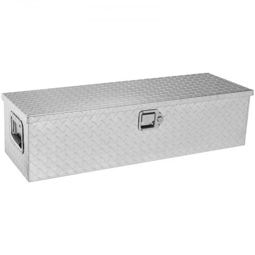 Koduva Sunkvežimio kėbulo įrankių dėžė VEVOR JL-TB19-2, aliuminis, sidabrinė, 99 x 33 x 25 cm