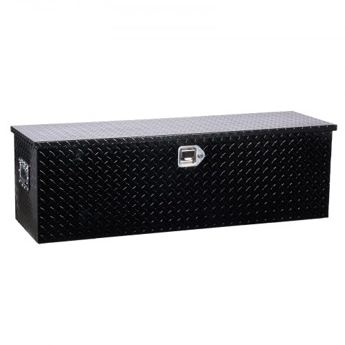Koduva Sunkvežimio kėbulo įrankių dėžė VEVOR SS49-X-B, aliuminis, juoda, 125 x 38 x 38 cm
