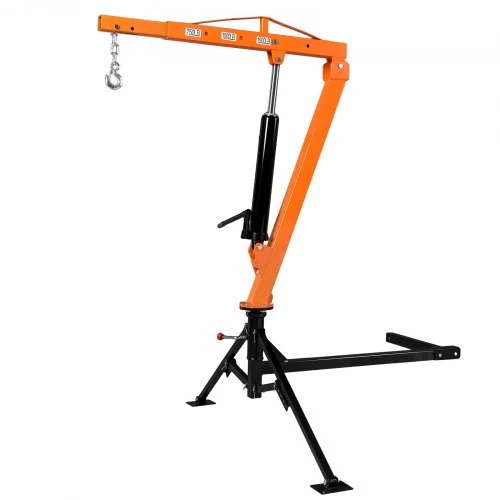 VEVOR Sunkvežimio kranas HZ-06, iki 680 kg, iš anglinio plieno, 145 x 119 x 215 cm