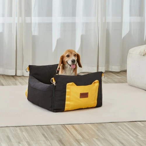 VEVOR Šuns automobilinė kėdutė, juoda, 59 x 56 x 33 cm