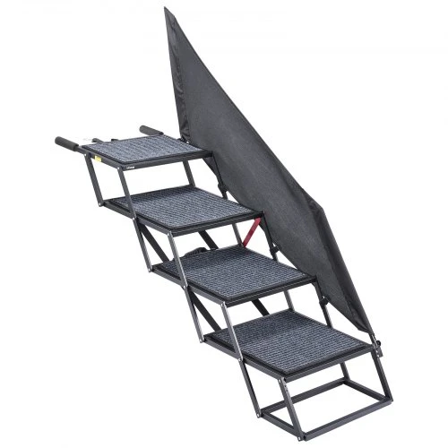 VEVOR Šuns laiptai automobiliui, 4 pakopų, 56 x 17 x 50 cm, iki 181 kg