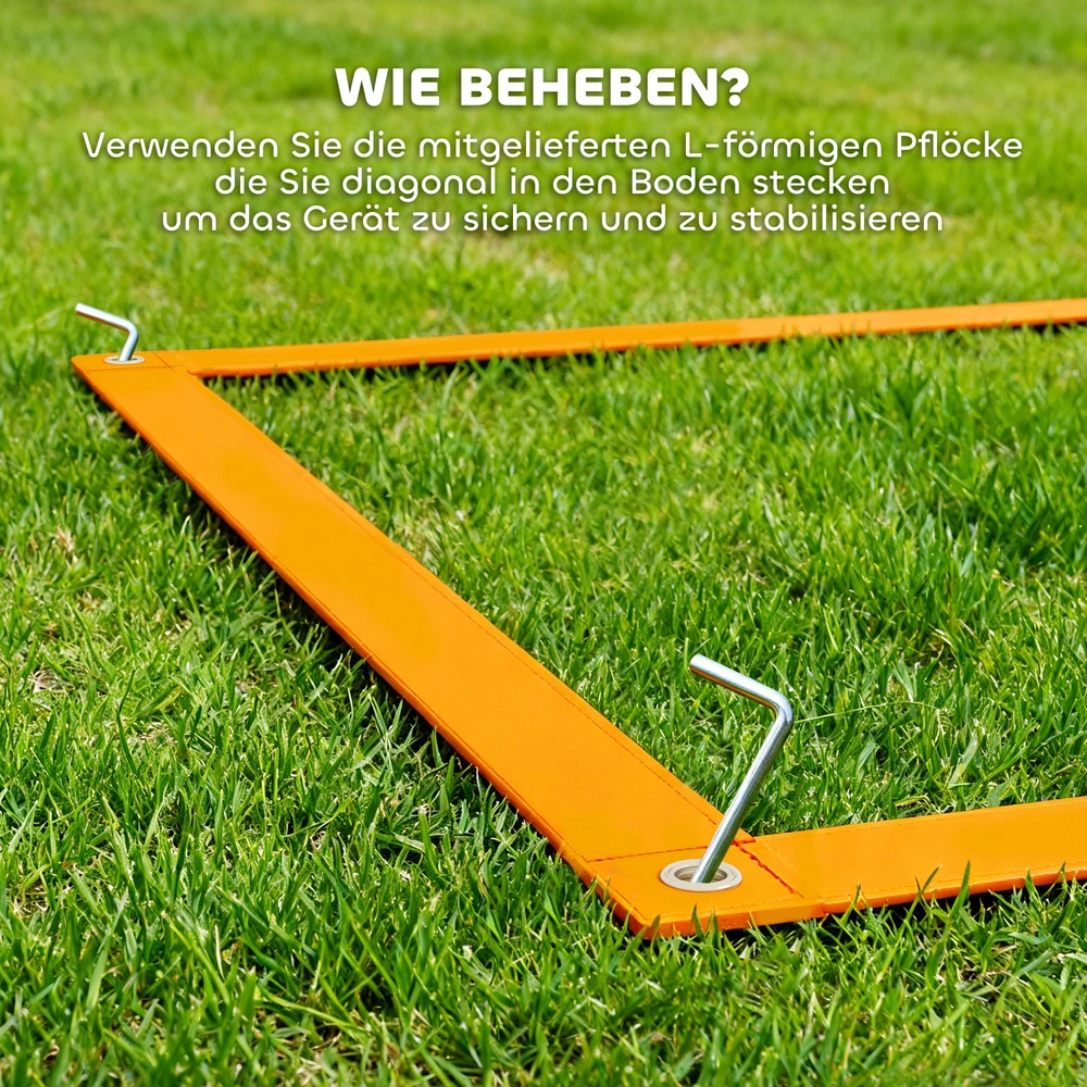 Aosom Šunų agility rinkinys, 7 dalių, oranžinė + mėlyna, 352 x 66 x 69 cm