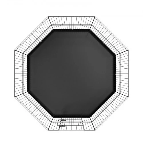 VEVOR Šunų maniežas, 8 plokštės, su dugno kilimėliu, metalinis, 160 x 160 x 61 cm