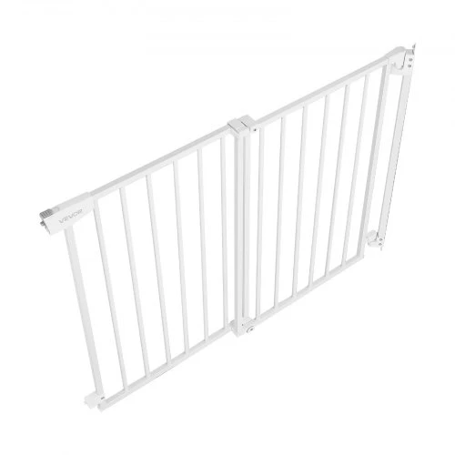 VEVOR Šunų varteliai laiptams ir durų angoms, balti, 72-109 cm, aukštis 92 cm