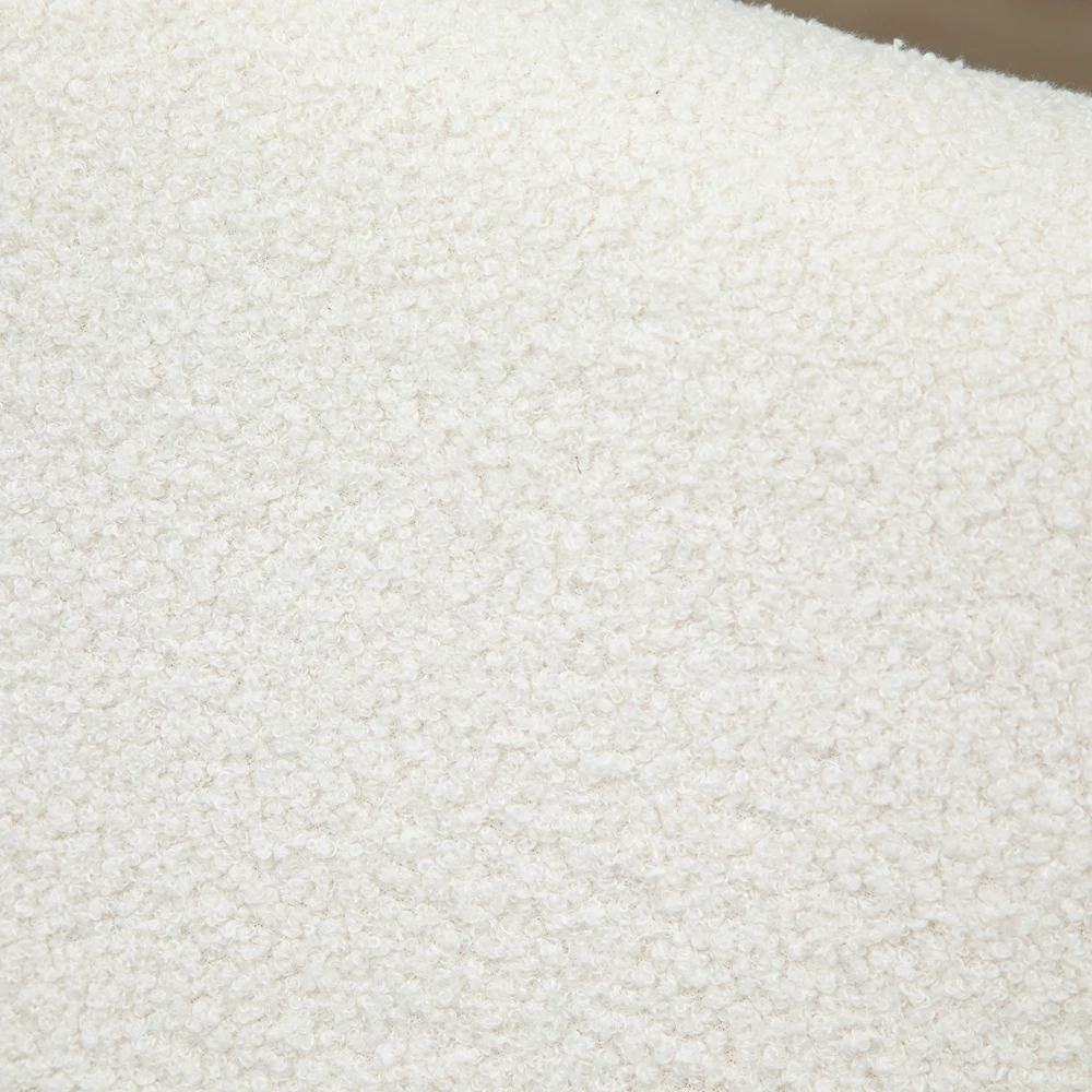 Aosom Supamas fotelis su mediniu rėmu, kreminės baltos spalvos, 60 x 81 x 71 cm