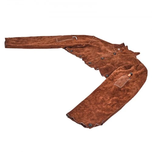 VEVOR Suvirinimo apsauginė pečių ir rankovių apsauga AP-7188, ruda, karvės oda, XXL, 32 x 64 x 67 cm