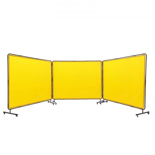 Koduva Suvirinimo uždanga su rėmu VEVOR, 3 dalių, 183 x 244 cm, geltona