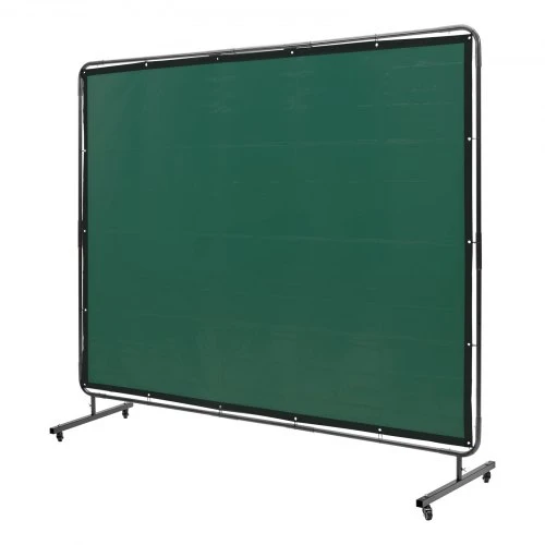 VEVOR Suvirinimo uždanga su rėmu XU-2313, žalia, 183 x 244 cm